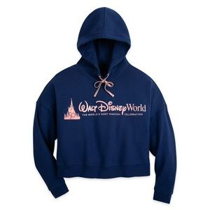Disney 50th Anniversary Cropped Hoodie Sweatshirt